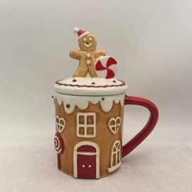 CERAMIC CUP--Gingerbread man